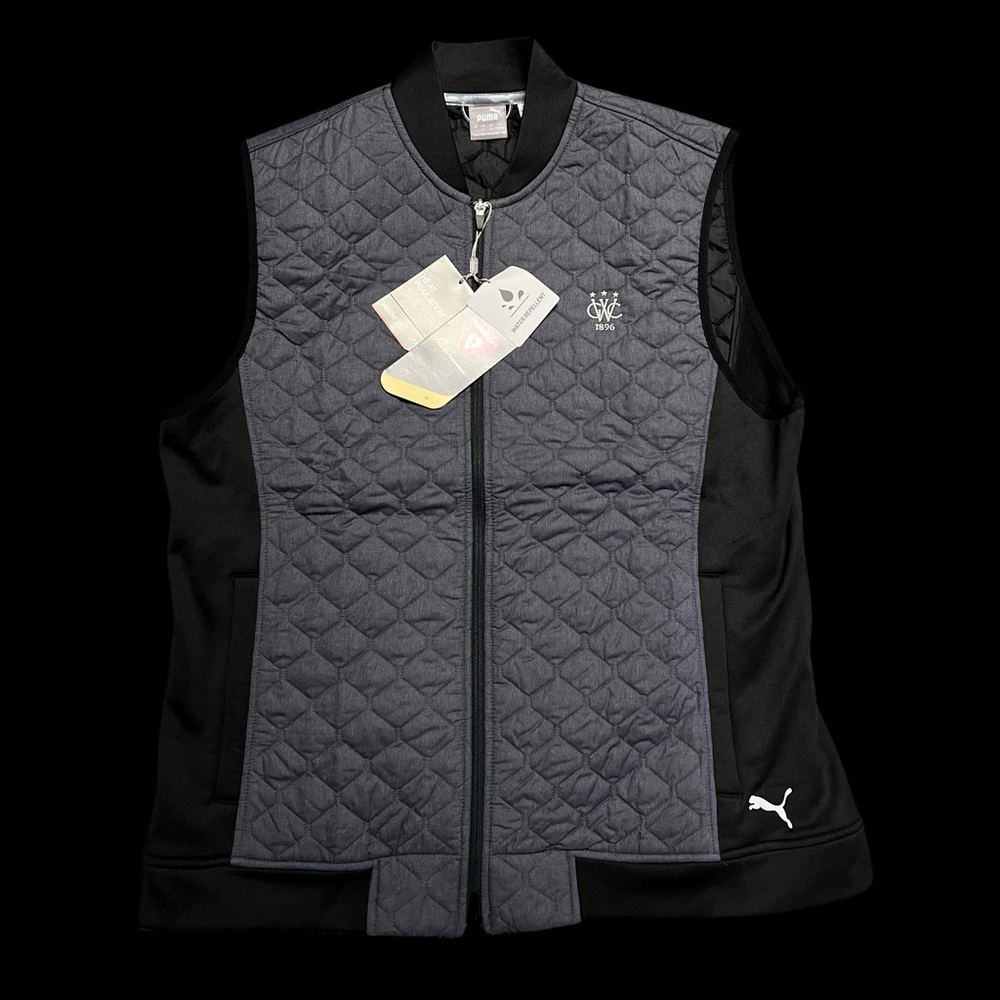 Puma Golf Primaloft Stealth Vest Gray/Black Water Repellant